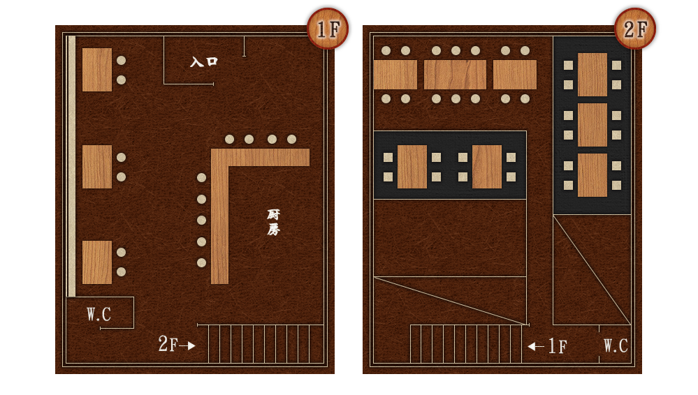 1階,2階