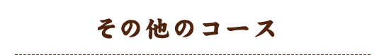 その他のコース